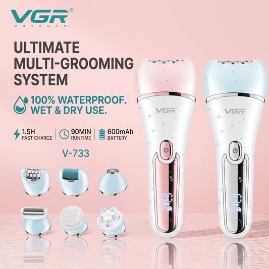 VGR Women's Epilator Shaver Set